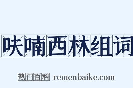 呋喃西林组词是什么意思的图片